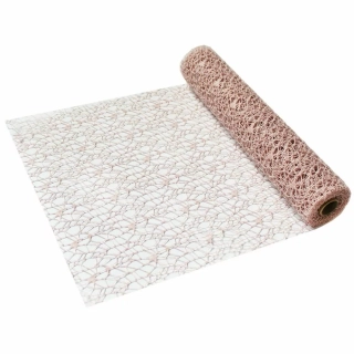 Síťka látka 36cm/5m pudrová