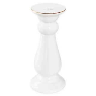 Svícen porcelán 19,5cm bílá