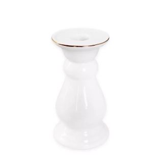 Svícen porcelán 13,5cm bílá