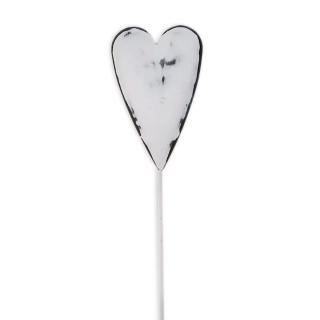 Srdce zápich plech 4,3/27cm mix