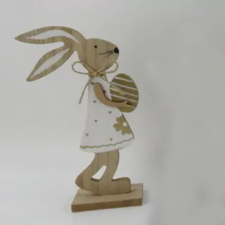 Zajíc dřevo 17cm natural