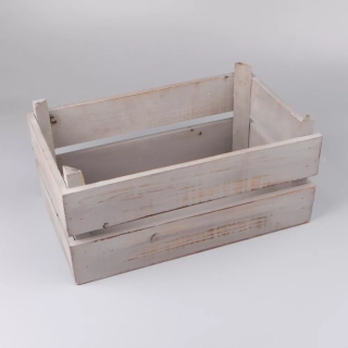 Bedýnka dřevo 27x16V10cm šedá