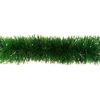 Řetěz vánoce 10cm/6m zeleno-stříbrná