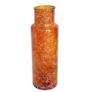 Sklo váza oranž 55/15cm