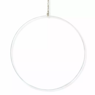 Kruh kov 40cm bílá