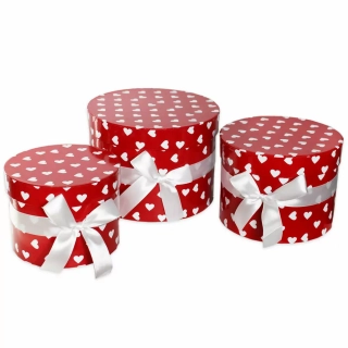 Flower box 3ks/pr.19,7V14,5cm červená