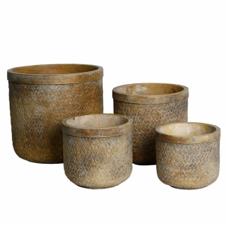 Obal beton pr.12,5cm hnědo-zlatá