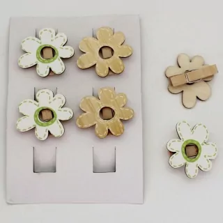 Květinka kolíček dřevo S/6 mix