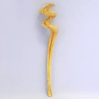 Proutí kroucené s perličkou 60cm žlutá