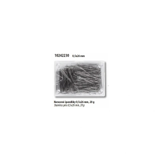 Špendlíky GALANT nerezové 20g délka 26mmx0,5mm