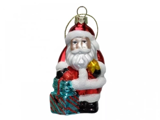 Skleněná figurka Santa 9 cm