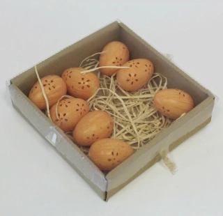 Vajíčka pvc 12ks/4cm oranžová