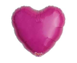 Fóliový balónek SRDCE, metalický purpurový, 14"