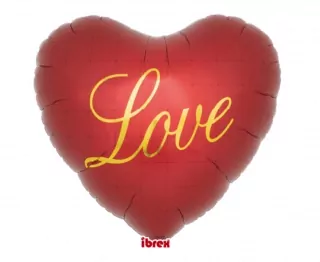Heart 25", Dark Red Love