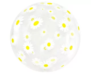 Aqua balónek - krystal, sedmikrásky, 20 palců