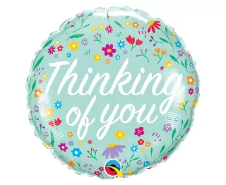 Fóliový balónek 18" QL, Thinking Of You - Petite Floral