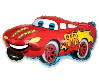 Fóliový balón Usměvavé auto, 53x82cm (volný)