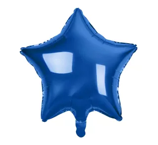 Fóliový balón Hvězda, tmavě modrá, 19 palců