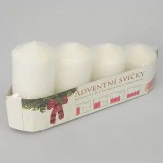Svíčka Lis.Válec postup/50 S4 bílá