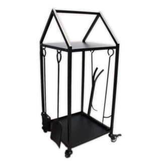 Stojan na dřevo/nářadí  kov 85cm černá