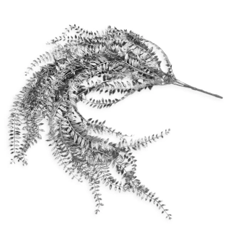 Závěs zeleň pvc 106cm stříbrná