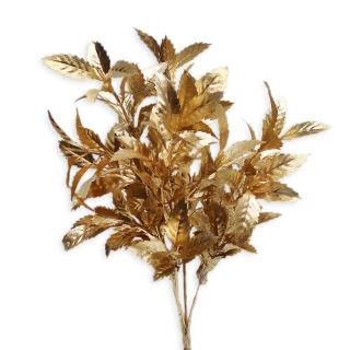 Keřík pvc 33cm zlatá