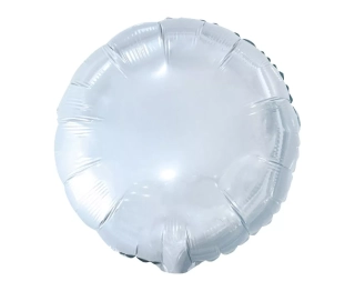 Kulatý fóliový balónek, bílý, 18 palců