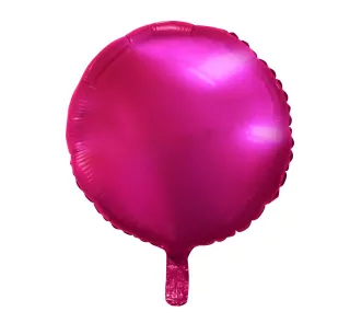 Kulatý fóliový balónek, tmavě růžový, 18 palců