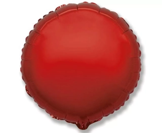 Balónek fóliový červený, 48 cm (volný)