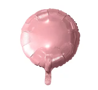 Kulatý fóliový balónek, světle růžový, 18 palců