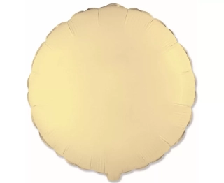 Kulatý fóliový balónek, krémový, 48 cm (volný)