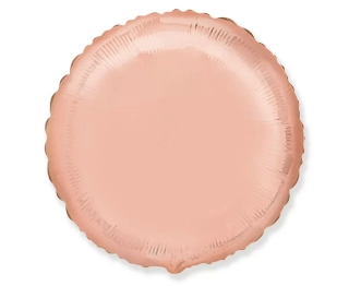 Fóliový balónek kulatý, růžové zlato, 48 cm (volný)