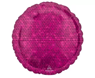 Fóliový balónek růžové flitry, 46 cm
