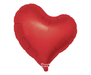 Balónek Balloon, Heart Sweet 18", Metallic Rubi Red