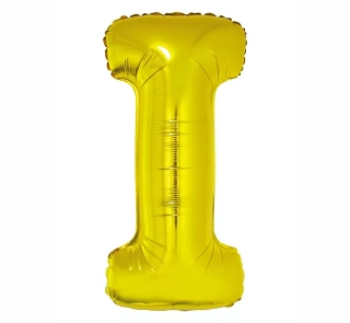Fóliový balónek písmeno I, zlatý, 89 cm