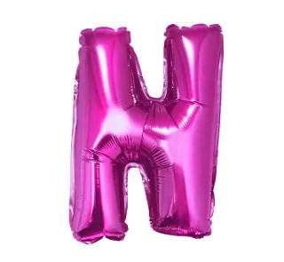 Fóliový balónek písmeno N, růžový, 35 cm
