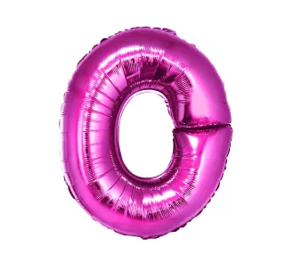 Fóliový balónek písmeno O, růžový, 35 cm
