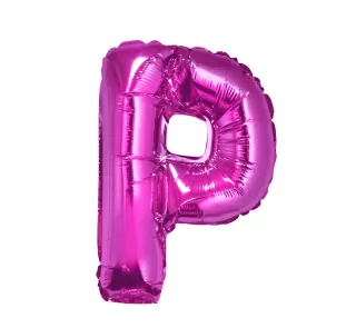 Fóliový balónek písmeno P, růžový, 35 cm