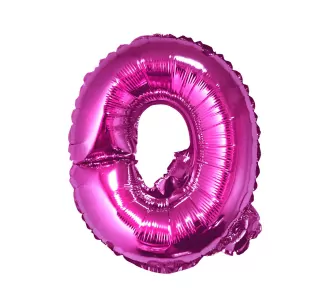 Fóliový balónek písmeno Q, růžový, 35 cm