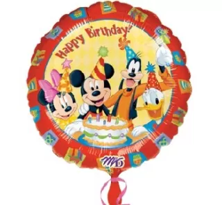 Fóliový balónek 18" - "Mickey & Friends Happy Birthday"