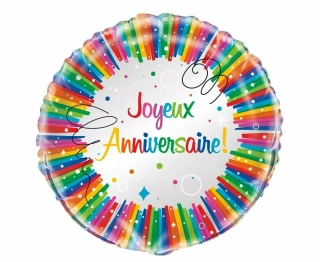 Fóliový balónek 18" Joyeux Anniversaire