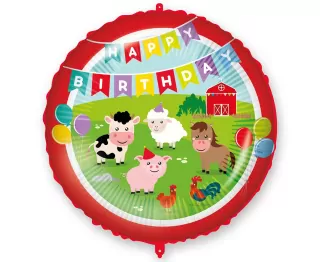Fóliový balónek Happy Birthday Farma, 18 palců