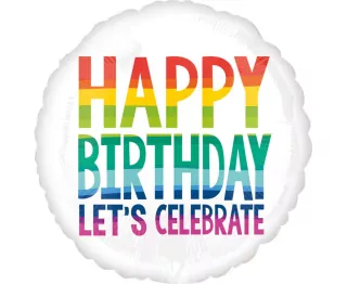 Všechno nejlepší k narozeninám fóliový balónek, 18 palců