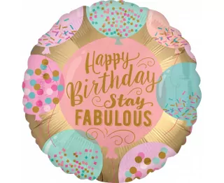 Happy Birthday fóliový balónek, 18 palců