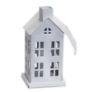 Domek závěs kov 13cm bílá