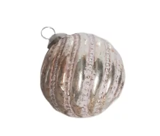 Koule sklo závěs 10cm antik