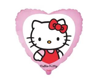 Fóliový balónek HELLO KITTY v okně, FX, 46x48cm (volný)