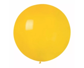 Balónek G220 GIGANT, pastelově žlutá koule, 75cm