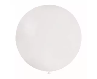 Balónek G30, pastelově bílá koule, 80cm