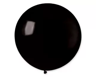 Balónek G30, pastelově černá koule, 80 cm